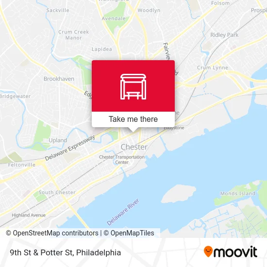 9th St & Potter St map