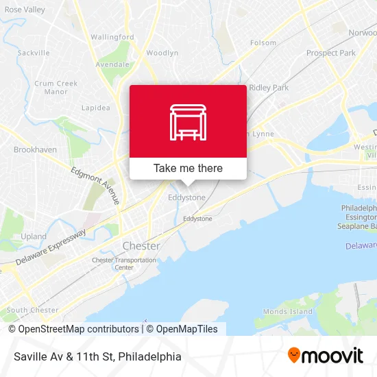 Saville Av & 11th St map