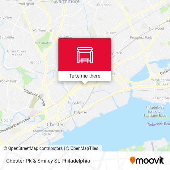 Chester Pk & Smiley St map
