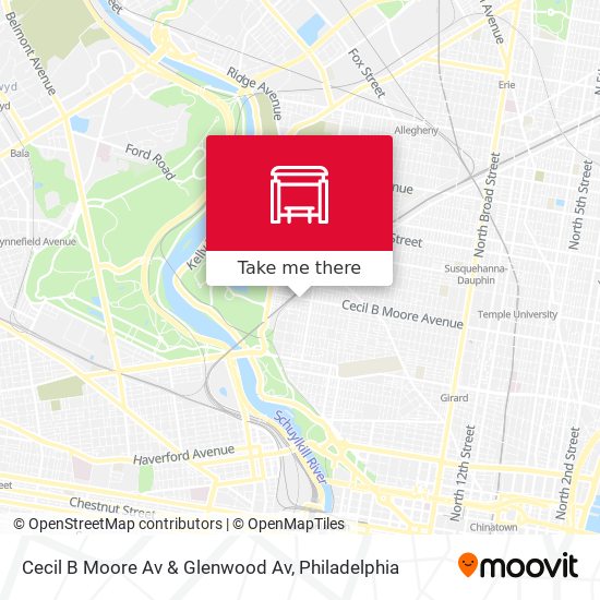 Mapa de Cecil B Moore Av & Glenwood Av