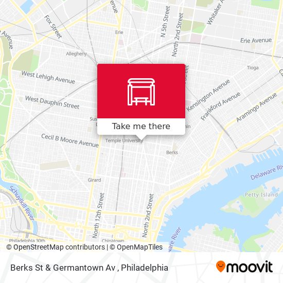 Berks St & Germantown Av map