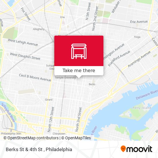Mapa de Berks St & 4th St