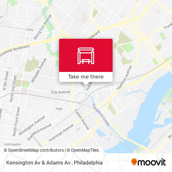 Mapa de Kensington Av & Adams Av