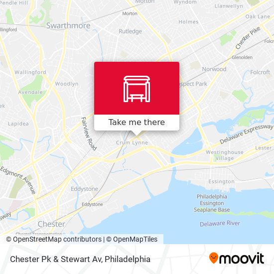 Chester Pk & Stewart Av map
