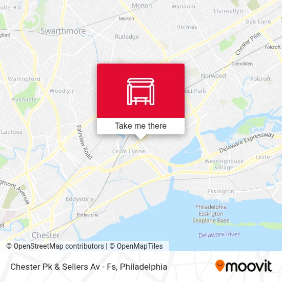Chester Pk & Sellers Av - Fs map