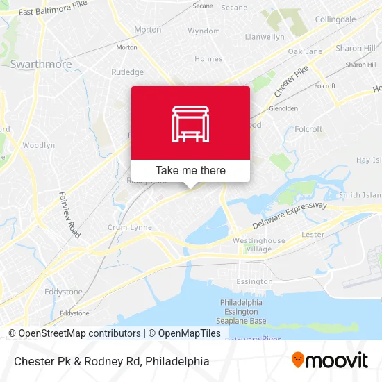 Chester Pk & Rodney Rd map