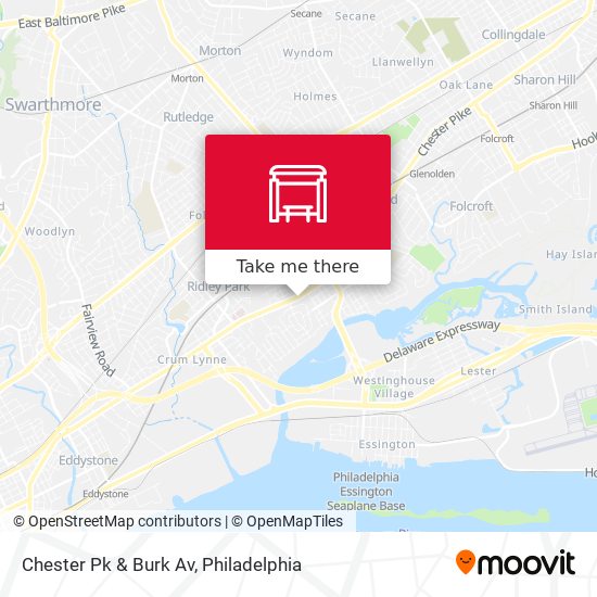 Chester Pk & Burk Av map