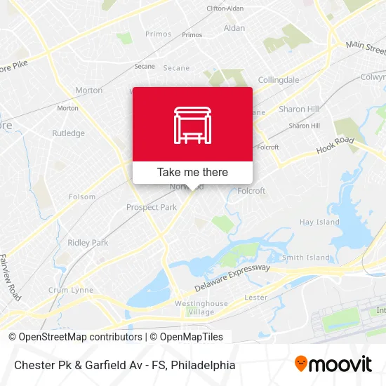Chester Pk & Garfield Av - FS map
