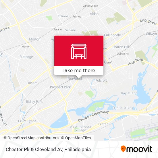 Chester Pk & Cleveland Av map