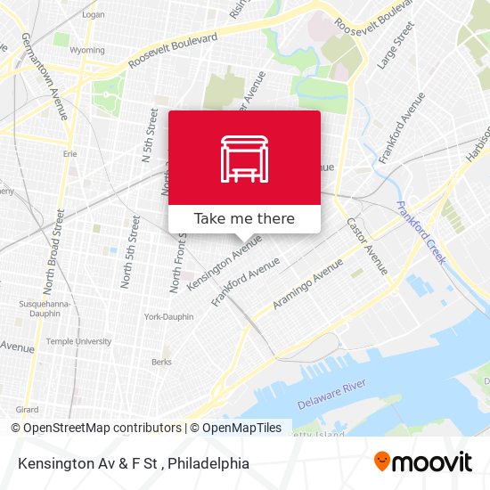 Mapa de Kensington Av & F St