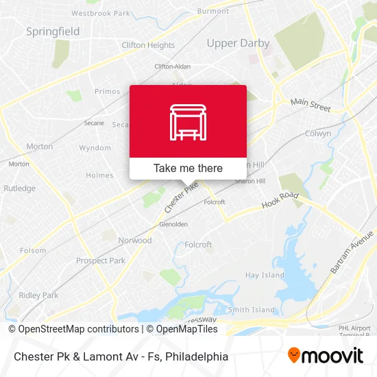 Chester Pk & Lamont Av - Fs map