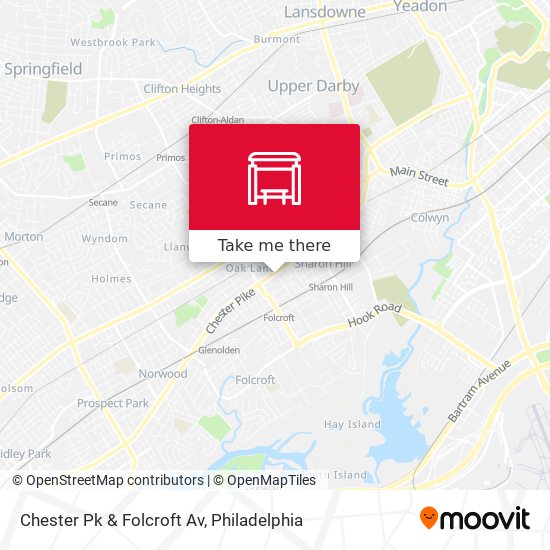 Mapa de Chester Pk & Folcroft Av