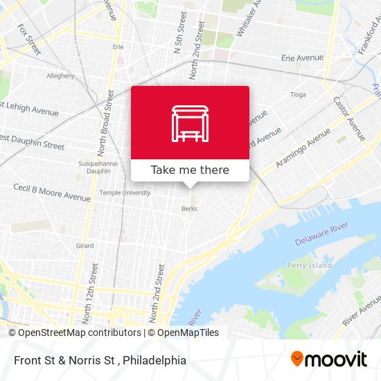 Mapa de Front St & Norris St