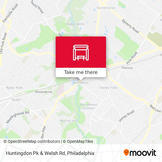 Mapa de Huntingdon Pk & Welsh Rd