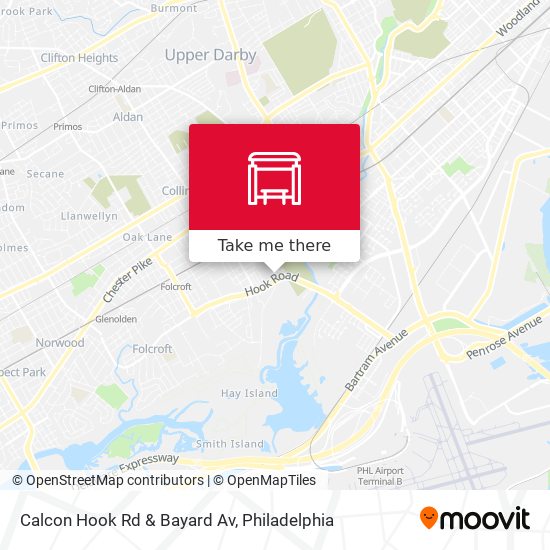 Calcon Hook Rd & Bayard Av map