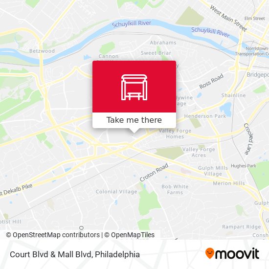 Mapa de Court Blvd & Mall Blvd