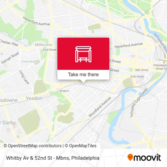 Whitby Av & 52nd St - Mbns map