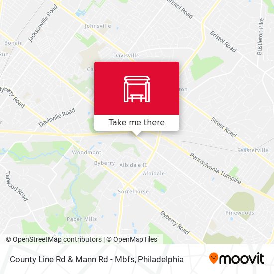 County Line Rd & Mann Rd - Mbfs map
