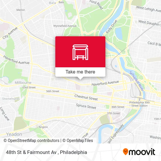 48th St & Fairmount Av map