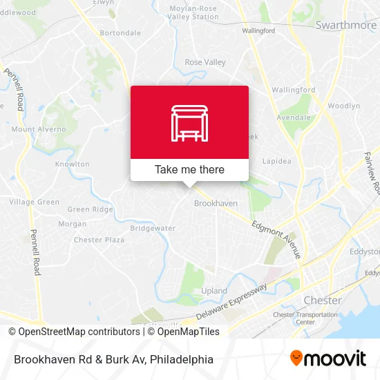 Brookhaven Rd & Burk Av map