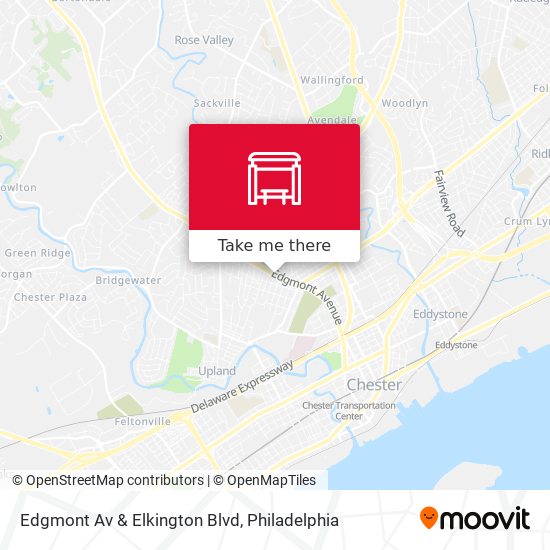 Edgmont Av & Elkington Blvd map