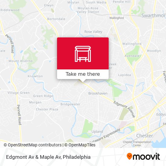 Mapa de Edgmont Av & Maple Av