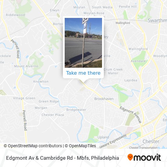 Edgmont Av & Cambridge Rd - Mbfs map