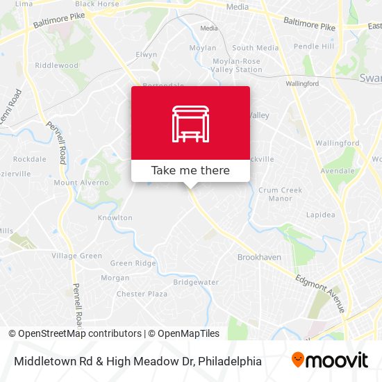 Mapa de Middletown Rd & High Meadow Dr