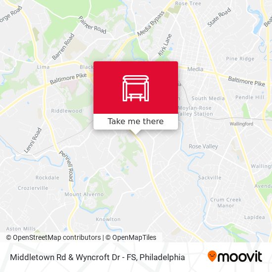 Mapa de Middletown Rd & Wyncroft Dr - FS