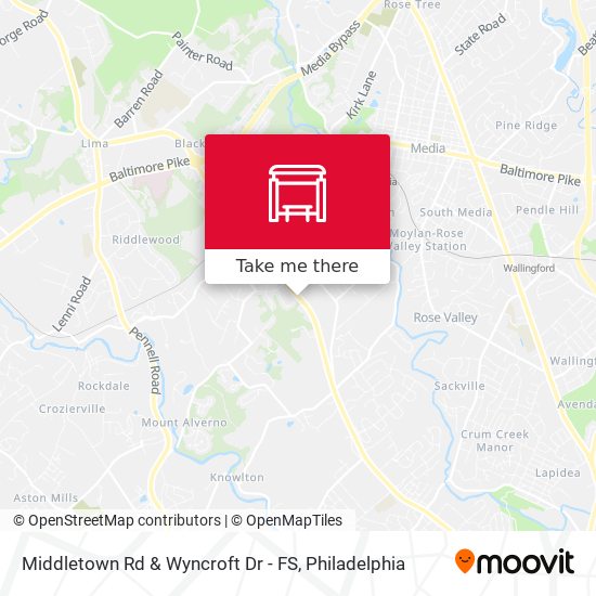 Mapa de Middletown Rd & Wyncroft Dr - FS
