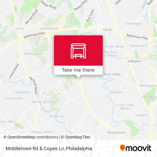 Mapa de Middletown Rd & Copes Ln
