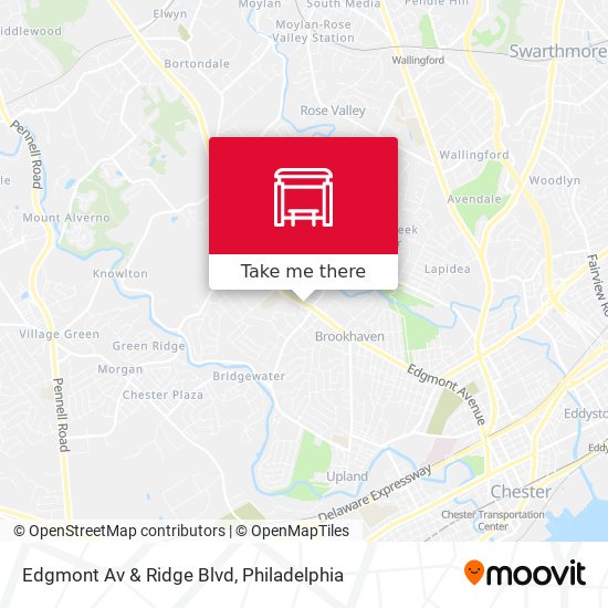 Edgmont Av & Ridge Blvd map