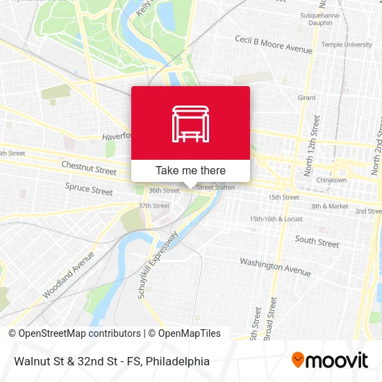 Walnut St & 32nd St - FS map