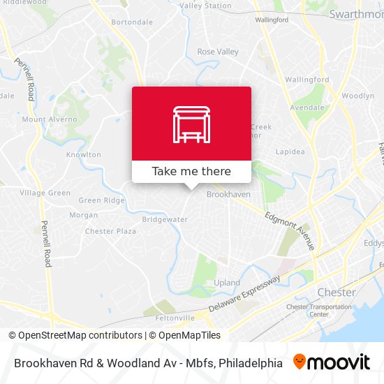 Mapa de Brookhaven Rd & Woodland Av - Mbfs
