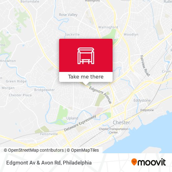 Mapa de Edgmont Av & Avon Rd