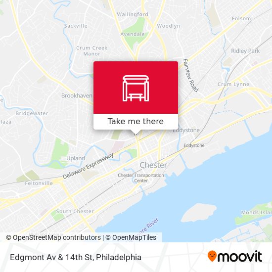 Edgmont Av & 14th St map