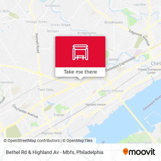 Bethel Rd & Highland Av - Mbfs map