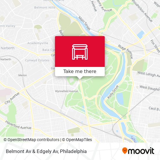 Belmont Av & Edgely Av map