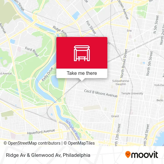 Ridge Av & Glenwood Av map