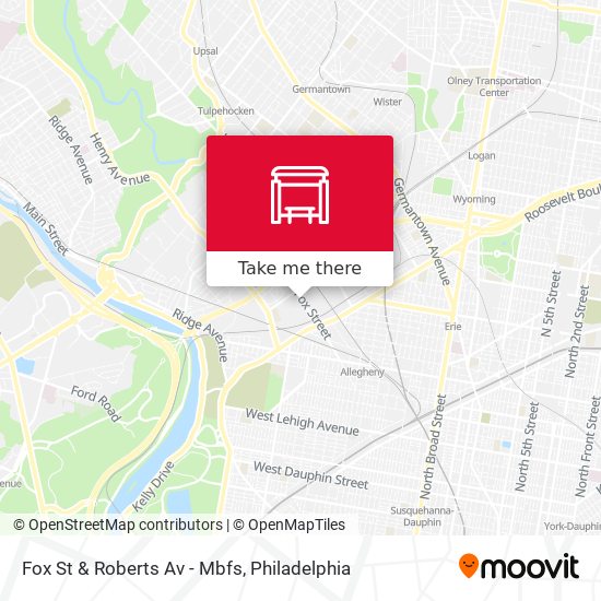 Fox St & Roberts Av - Mbfs map