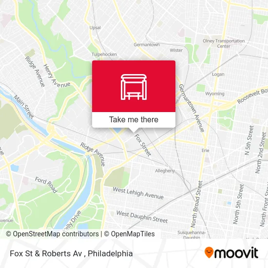 Fox St & Roberts Av map