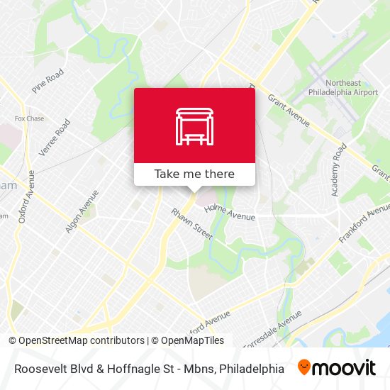 Mapa de Roosevelt Blvd & Hoffnagle St - Mbns
