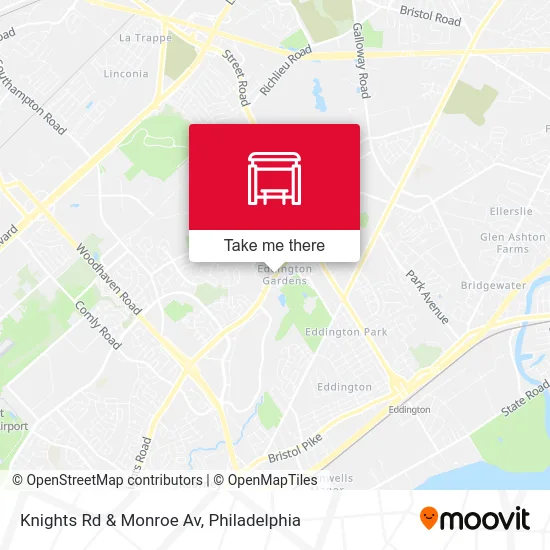 Knights Rd & Monroe Av map