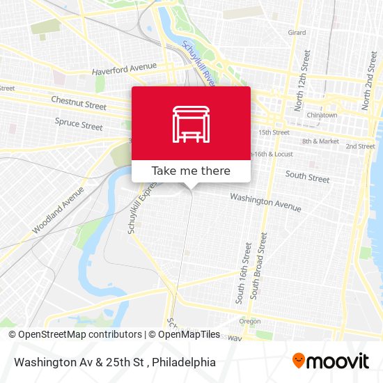 Washington Av & 25th St map