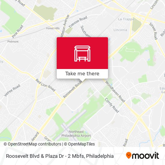 Mapa de Roosevelt Blvd & Plaza Dr - 2 Mbfs