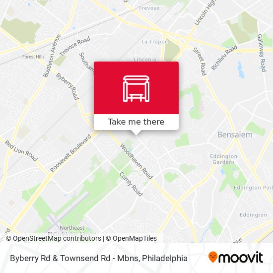 Mapa de Byberry Rd & Townsend Rd - Mbns