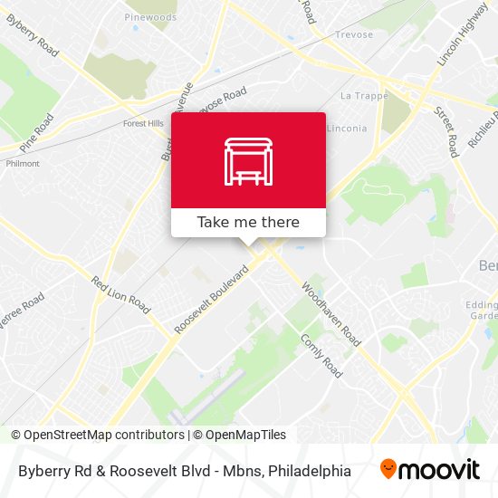 Mapa de Byberry Rd & Roosevelt Blvd - Mbns