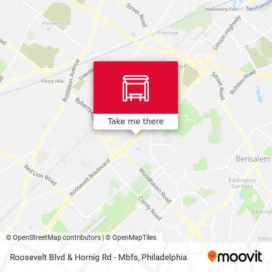 Roosevelt Blvd & Hornig Rd - Mbfs map