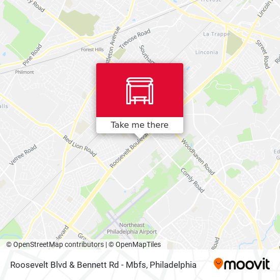 Mapa de Roosevelt Blvd & Bennett Rd - Mbfs