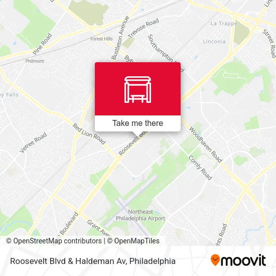 Mapa de Roosevelt Blvd & Haldeman Av